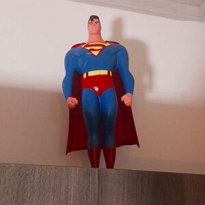 Vintage 1997 Maquette Superman Animated Series Statue-Bruce Timm, 12", Red+Blue.